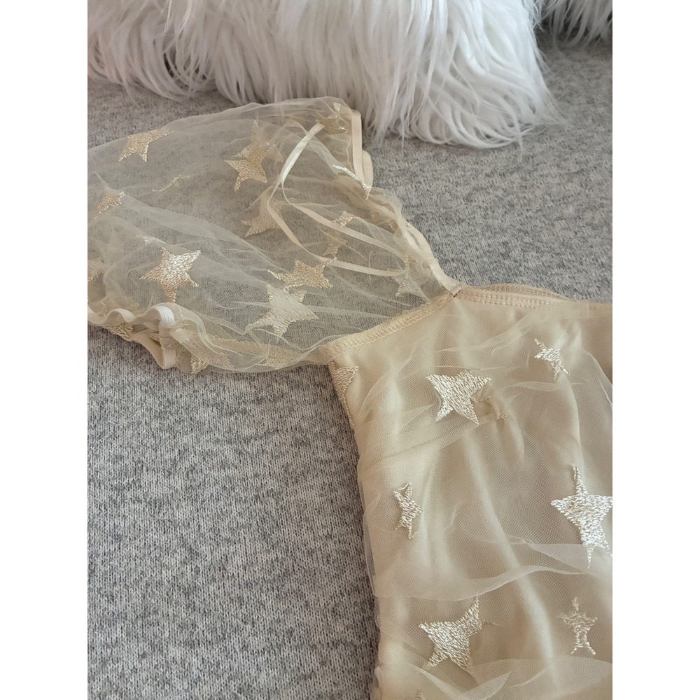 Sheer Stars Festival Bodysuit S Le Lis NWT - Picture 6 of 11